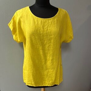 Mustard Linen Women's Top